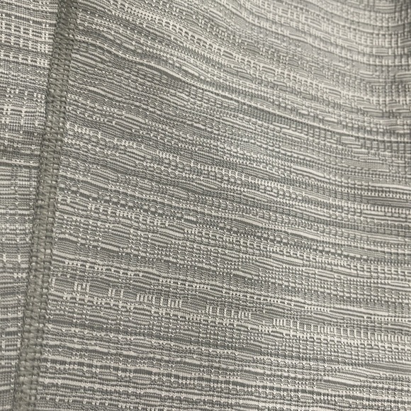 Athletes Brand long leggings, gray striped pattern fabric. Size Medium (8-10). - Picture 2 of 3